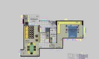 Imagem 2: APARTAMENTO COM 48.88 m² - FLÓRIDA - PRAIA GRANDE SP