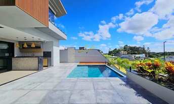 Imagem 4: Sobrado com 4 Suítes com Closet, Elevador, Piscina com Borda Infinita em Condomínio em Ind