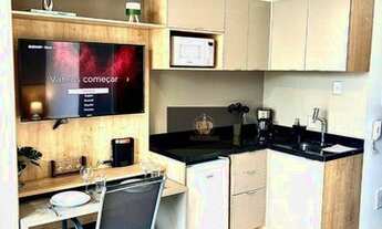Imagem: Studio 100 mobiliado e decorado com 1 suíte