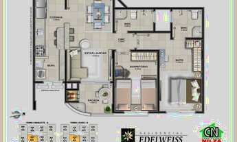 Imagem 5: Excelente apto, novo, 2 dorm, suíte, no Estreito