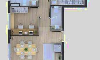 Imagem 2: Apartamento com 3 dormitórios (1 suíte) à venda, 99 m² por R$ 1.024.000 - Cabral - Curitib