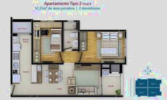 Imagem 6: Apartamento Pronto para morar no Bairro São Judas - Itajaí - SC