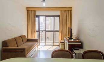 Imagem 4: Apartamento mobiliado com serviços próximo da Avenida Paulista com serviços de quarto, tv