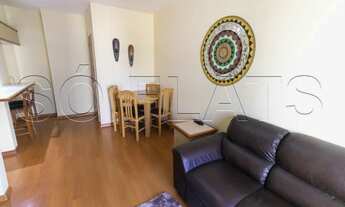 Imagem 3: Flat mobiliado com cômodos bem generosos, varanda, ao lado do Supermercado Carrefour. Sem