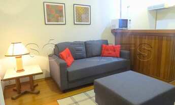 Imagem 2: Flat com 1 dormitório, quarto e sala separados, flat ao lado do Colégio Dante Alighieri