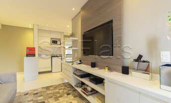 Imagem 3: Flat disponível para locação no Itaim, com fácil acesso as principais vias de São Paulo