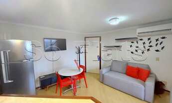 Imagem 3: Flat mobiliado com 1 dorm no coração de Higienópolis, com linda vista para o Estádio do Pa