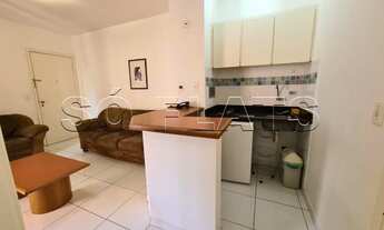 Imagem 7: Flat mobiliado, espaçoso com 1x dormitório em rua arborizada no coração de Moema. Sem buro