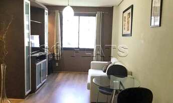 Imagem 1: Flat em Moema com 2 dorms para locação, prox a Av Ibirapuera, Metrô Moema, fácil acesso ao