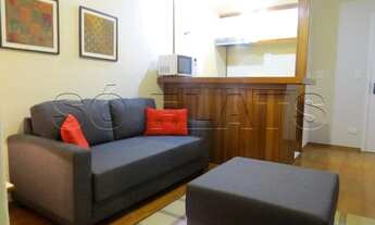 Imagem 5: Lindo flat de 42m² mobiliado com 1 dormitório com quarto e sala separados