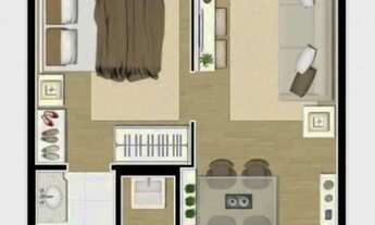 Imagem 2: Oportunidade: Apto alto padrão 100% mobiliado - 01 Quarto, 01/02 garagem - Portão