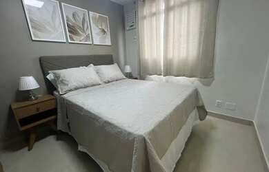 Imagem 3: Vendo com exclusividade lindo AP mobiliado com 53m2, 2 quartos sendo 1 suíte, 1 vaga e áre