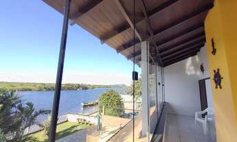 Imagem 2: 1989 Excelente Sobrado em Alvenaria, fundos lagoa, no Bairro Costeira