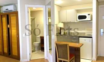 Imagem 3: Flat totalmente mobiliado em Moema ao lado da Av Ibirapuera e próximo do Metrô Moema