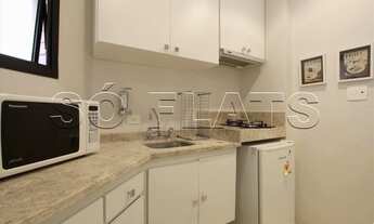 Imagem 5: Lindo flat no Itaim Bibi para locação muito próximo da Av Brig. Faria Lima e Av 9 de Julho