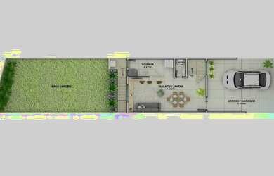 Imagem 2: Santa Rosa - Barra Mansa - Casa Duplex- 3 Quartos / 1 Suíte - 77M²