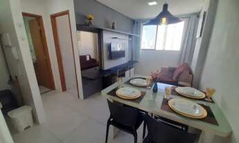 Imagem: EC- Flat mobiliado, 01 quarto, andar alto