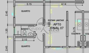 Imagem 7: Apartamento - Jardim das Industrias - Residencial Spazio Campos Gerais - 50m² - 2 Dormitór