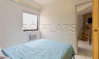 Imagem 6: Flat Tsue Bienal disponível locação com 26m², 1 dormitório e 1 vaga de garagem