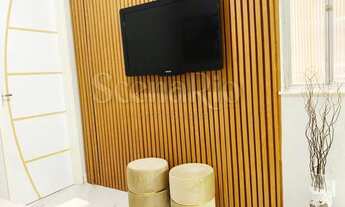 Imagem: Sala e quarto na rua da passagem, mobiliado