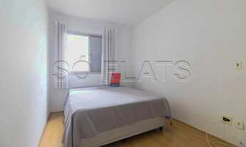 Imagem 6: Flat disponível para locação em Moema totalmente mobiliado com 1 dormitório e 1 vaga