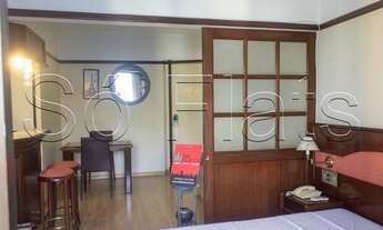 Imagem 3: Flat na região central de SP com 32m² contendo 1 dormitório e 1 vaga disponível para locaç