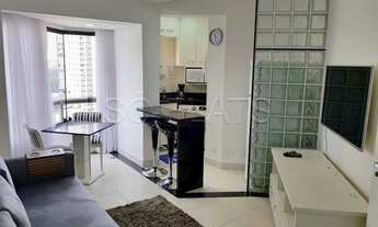 Imagem 5: Lindo flat para locação próximo ao Pq Ibirapuera e Av Ibirapuera. 1x dormitório todo mobil