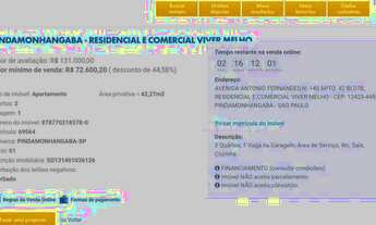 Imagem 5: Apartamento com 2 dormitórios à venda, 42 m² por R$ 72.600,20 - Conjunto Residencial Arare