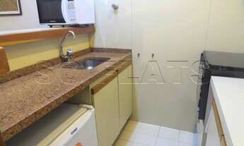 Imagem 7: Lindo flat de 42m² mobiliado com 1 dormitório com quarto e sala separados