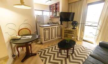 Imagem 2: Flat com serviços todo mobiliado com 48m², sem burocracia, ideal para empresário ou estuda