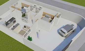 Imagem 1: Casa para venda possui 67 metros quadrados com 2 quartos em Balneário Gaivota - Itanhaém