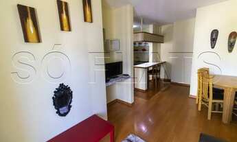 Imagem 4: Flat mobiliado com cômodos bem generosos, varanda, ao lado do Supermercado Carrefour. Sem