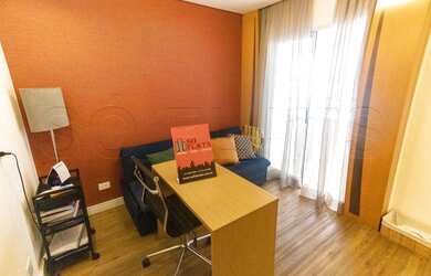 Imagem 6: Flat entre o Jardins e Paraíso ideal para moradia de longo prazo apartamento com varanda