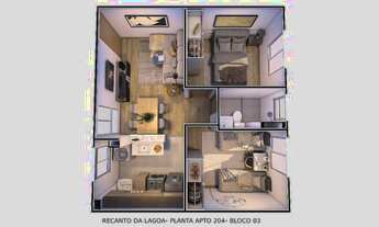 Imagem 4: Apartamento em Piedade com 2 quartos com área de lazer completa. Financiado