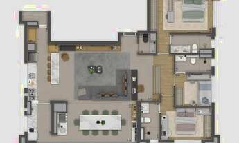 Imagem 5: Apartamento para venda tem 128 metros quadrados com 4 quartos em Aclimação - São Paulo - S