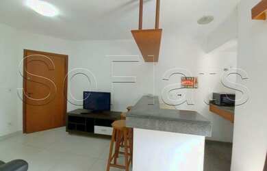 Imagem 2: Flat no bairro do Morumbi com 30m², 1 dormitório e 1 vaga de garagem disponível para locaç