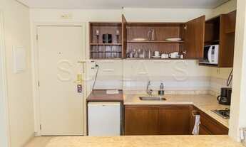 Imagem 2: Flat na Rua Funchal totalmente mobiliado, com cozinha completa para locação