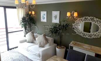 Imagem 6: Lindo flat para locação em Moema, muito bem decorado e equipado a 3 quadras da Av. Ibirapu