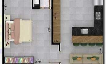 Imagem 2: Apartamento com 1 suíte à venda de 55 m² na Vila Giglio em Atibaia/SP - CA0909