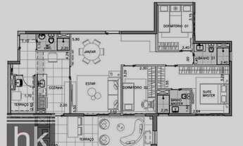 Imagem 6: Apartamento com 3 dormitórios à venda, 113 m² por R$ 1.098.100,00 - Santo Amaro - São Paul