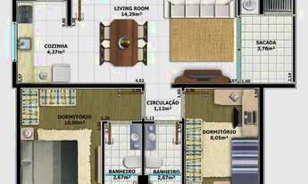 Imagem 2: Excelente apartamento localizado no Iririú!