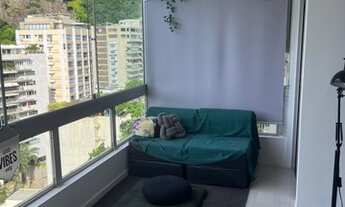 Imagem 4: Apartamento no Leblon para aluguel de 80m², 2 quartos, sala ampla, vista indevassado