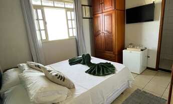 Imagem: Suíte mobiliada de frente para o mar