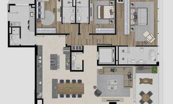 Imagem 4: APARTAMENTO AIR CABRAL, 3 SUÍTES, 190 M² PRIVATIVOS, 3 VAGAS