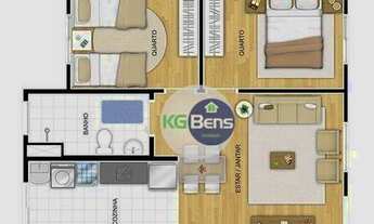 Imagem 6: Apartamento com 2 quartos, 49 m², para locação por R$ 1.250/mês Parque Bom Retiro Paulín