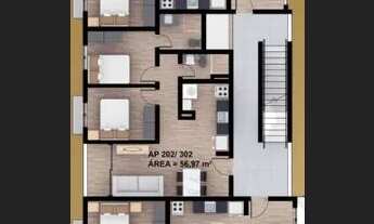 Imagem 3: Apartamento Duplex nos bancários com 3 quartos, sendo 1 suíte e área externa privativa