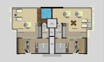 Imagem 2: Cobertura à venda, 2 quartos, 1 suíte, 2 vagas, Santo Antônio - Belo Horizonte/MG