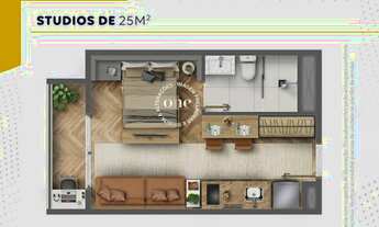 Imagem 3: Studio Residencial 25m² a 2 minutos da Av. Paulista