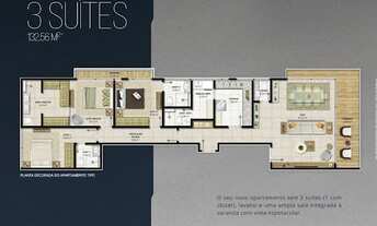 Imagem 3: Apartamento com 3 dormitórios à venda, 132 m² por R$ 1.200.000,00 - Pontal - Ilhéus/BA