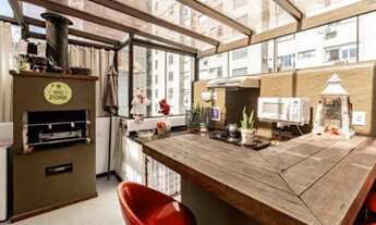 Imagem 2: Excelente cobertura de 01 dormitório semimobiliada com 01 box/vaga de garagem coberta, no